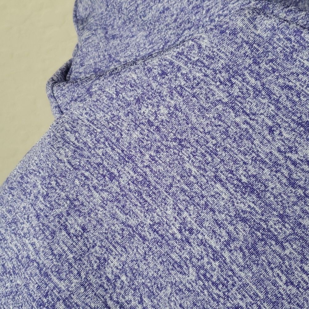 Heather Blue & Black T-Shirt Dress Cinch Tie Waist Casual Short Sleeve Mini** - Picture 5 of 9